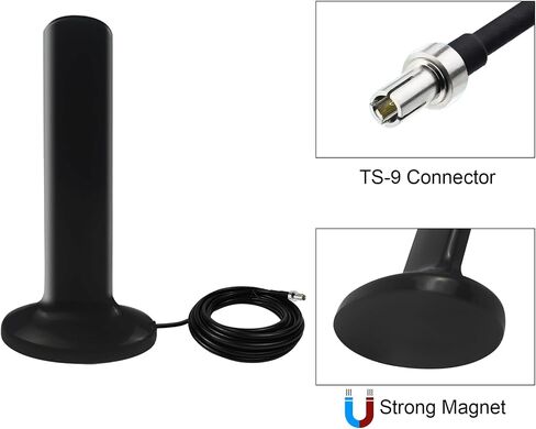 5G 4G LTE Magnetic Base Antenna, Dual TS9 Connectors Compatible with Netgear AT&T Nighthawk M6 (MR6110 MR6500) M5 (MR5100 MR5200) M1 MR1100,LB2120 Hotspots Router 2 Pack in Saudi Arabia
