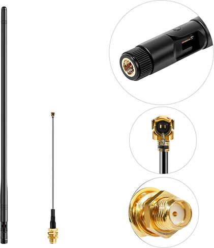 43CM High Gain 10dBi Meshtastic 915MHz LoRa Antenna with SMA Male Connector for ESP32 LoRa V3&V4 RAK Development Board Module + IPEX Extension Cable, Slinkdsco ﻿ in Kuwait
