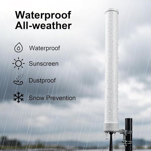 5G 4G LTE 4x4 MIMO External Wide-Band Antenna High Gain Outdoor Omni Antenna for Cellular Hotspot Router Gateway Compatible with Verizon, AT&T T-Mobile Home Internet in Saudi Arabia