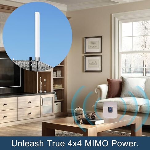 5G 4G LTE 4x4 MIMO External Wide-Band Antenna High Gain Outdoor Omni Antenna for Cellular Hotspot Router Gateway Compatible with Verizon, AT&T T-Mobile Home Internet in Saudi Arabia