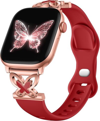 Lerobo Slim Silicone Band Compatible with Apple Watch Bands for Women in Kuwait