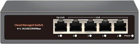 Gigabit Ethernet 5-Port 100/1000Mbps Network Splitter Desktop RJ45 Hub in Saudi Arabia
