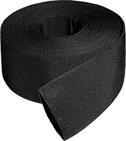 2" ID Nylon Protective Hose Sleeve, Nylon Protective Sleeve Nylon Protective Sheath Nylon Cable Cover for Welding Torch Hydraulic Hose, 25' Length, Black in Kuwait
