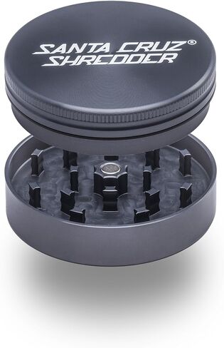 Santa Cruz Shredder Metal Spice and Herb Grinder Knurled Top for Stronger Grip 2-Piece 2.7" (Purple) in Kuwait