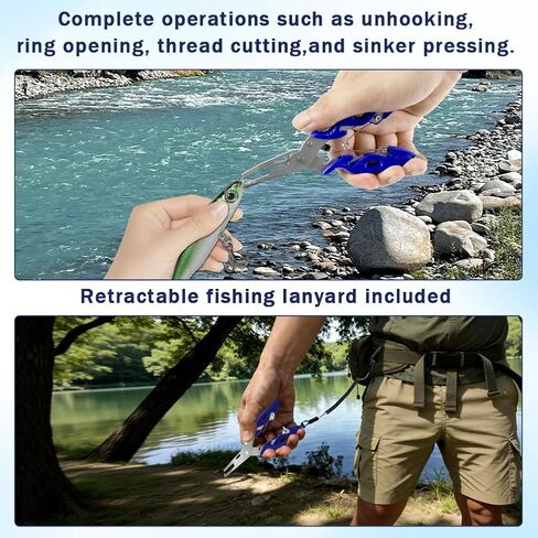 zxbaers 2PCS Magnetic Fly Threader & Knot Tying Tool, Fly Fishing Hook Threader with Curved Lure Pliers and Gloves, Knot Assist for Threading Hooks, Works with Most Hooks, tippets, and Fly Styles in Kuwait