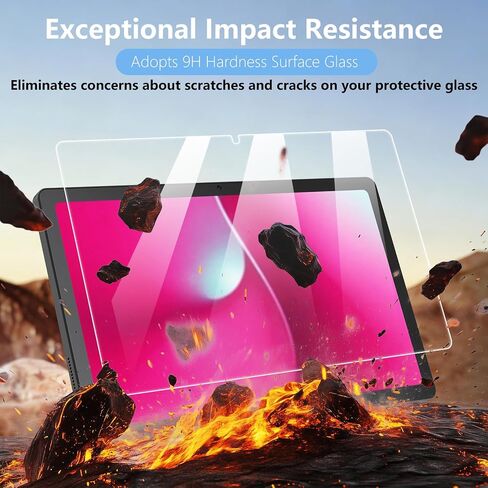 3 Pack Screen Protector Compatible with T-Mobile REVVL Tab 2 10.1 Inch Tablet 2025 Release, Tempered Glass 9H Hardness HD Clear Anti-Scratch in Kuwait