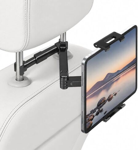 Tablet Holder for Car Headrest, Adjustable Extension Arm Stand in Kuwait