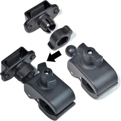 HYS Heavy-Duty Walkie Talkie Mount - Handheld Ham Radio Clamp Holder in Kuwait