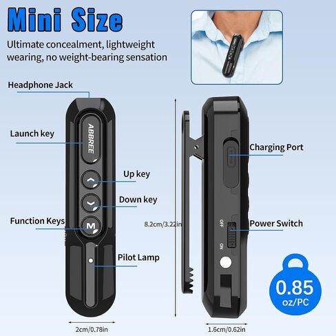 Super Mini Walkie Talkies Pro with Earpiece,8 Way Multi Unit Charger Rechargeable Business Small Two Way Radios Communication Device Set for Baseball,Pitch,Restaurant,Hotel,Team Events,8 Pack in Kuwait