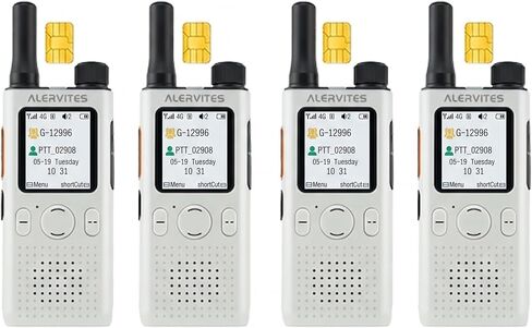 QR Code Group Management PoC Walkie Talkie, USA Version 4G LTE Global Mobile Two-Way Radio with APP, No Distance Limit Push to Talk Radio for Hiking Cruise Ski Trip Family Outdoor in Kuwait