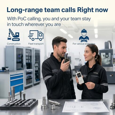 QR Code Group Management PoC Walkie Talkie, USA Version 4G LTE Global Mobile Two-Way Radio with APP, No Distance Limit Push to Talk Radio for Hiking Cruise Ski Trip Family Outdoor in Kuwait