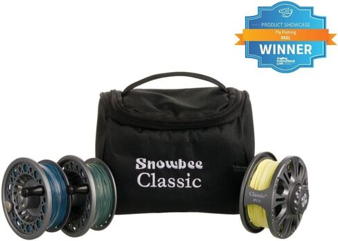Snowbee Classic 2 Cassette Fly Reel #5/6 with Loaded Fly Lines – Pre‑Spooled Fly Reel Kit with Floating, Intermediate & Fast‑Sink Lines, Backing & Carry Bag for Freshwater Fly Fishing in Saudi Arabia
