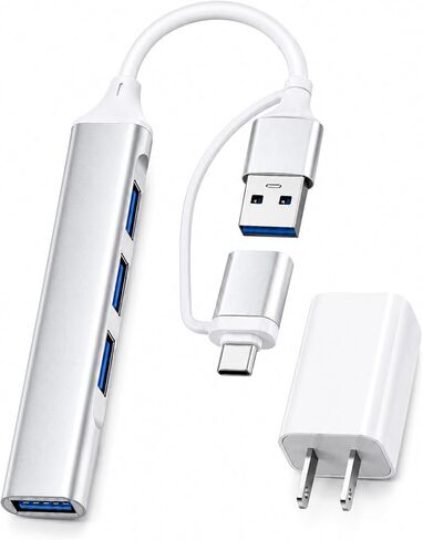 Charger for MagicBand+, 4 Port Charging Station for Magic Band, Multiple Charging Station for MagicBand, Charger Accessories for Magic Band Plus, Family Theme Park Trip Essentials (Silver) in Kuwait