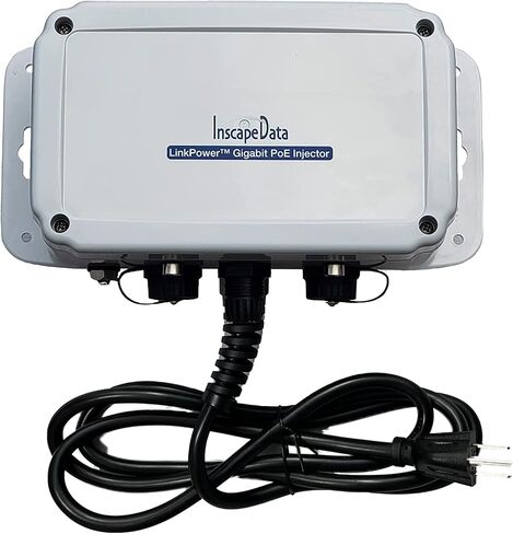 Inscape Data PIS2060 IP67 Outdoor 2-Port Gigabit PoE Injector | 802.3bt | 60W | Plug & Play | 3-Year Warranty in Kuwait
