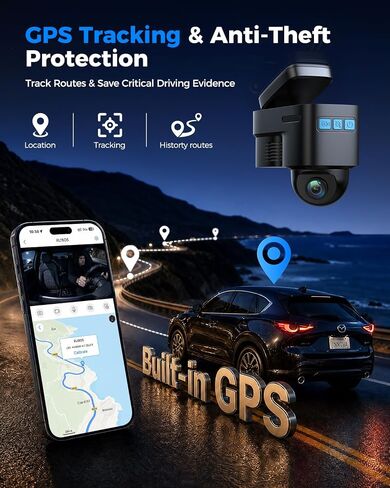 Topexplore 4G LTE Dash Cam Front and Inside,2K+1080P Car Secutrity Camera in Saudi Arabia