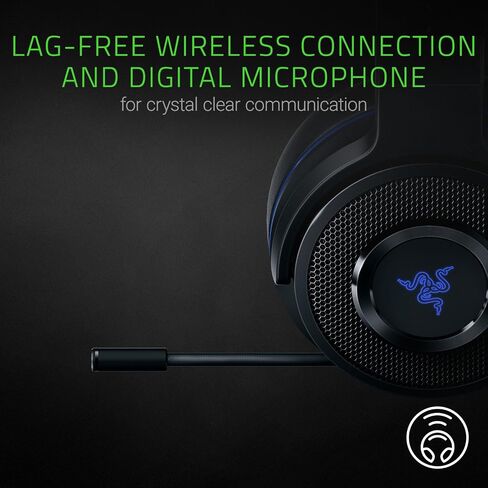Razer Thresher Stereo Headset for PC,PS4, PS5: Lag-Free Wireless Connection - Retractable Digital Microphone - Custom Sound Control Dials - 16-Hour Battery Life in Saudi Arabia