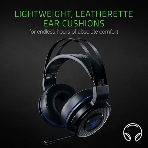Razer Thresher Stereo Headset for PC,PS4, PS5: Lag-Free Wireless Connection - Retractable Digital Microphone - Custom Sound Control Dials - 16-Hour Battery Life in Saudi Arabia