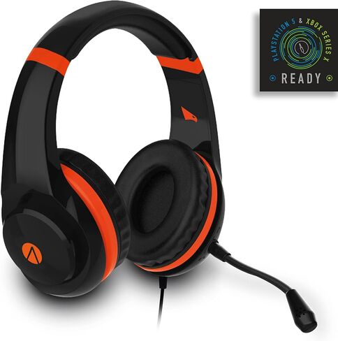 Stealth Raptor Multi-Format Gaming Headset for PlayStation PS4/Xbox One/PC/Nintendo Switch/Mobile/Tablet - Black/Orange in Saudi Arabia