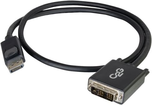 Cables To Go 54328 C2G/Cables to Go 3ft DisplayPort to DVI Adapter Cable - DVI-D Single Link - Black in Saudi Arabia