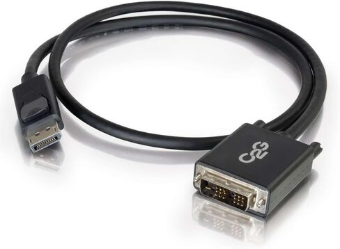 Cables To Go 54328 C2G/Cables to Go 3ft DisplayPort to DVI Adapter Cable - DVI-D Single Link - Black in Saudi Arabia