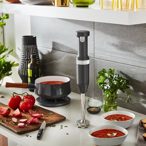 KitchenAid Cordless Variable Speed Hand Blender with Chopper and Whisk Attachment - KHBBV83 in Saudi Arabia