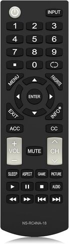 New Replacement Insignia TV Remote Control NS-RC4NA-18 for All Insignia TVs, No Programming Required in Saudi Arabia