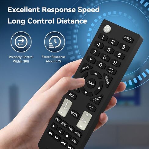 New Replacement Insignia TV Remote Control NS-RC4NA-18 for All Insignia TVs, No Programming Required in Saudi Arabia