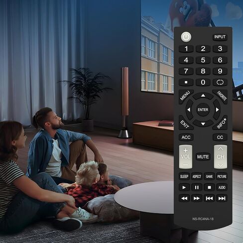 New Replacement Insignia TV Remote Control NS-RC4NA-18 for All Insignia TVs, No Programming Required in Saudi Arabia