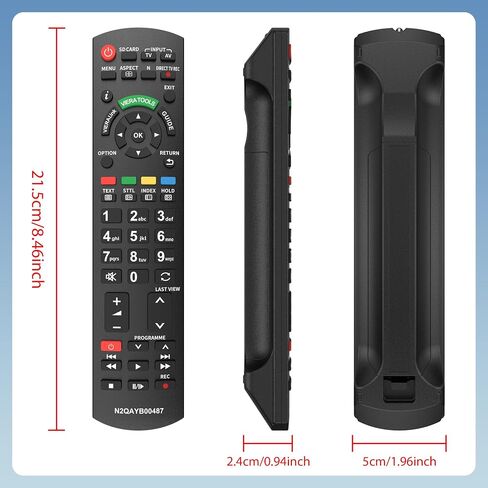for Panasonic TV Remote Replacement, Remote Control Compatible with All Panasonic Plasma Viera HDTV 3D LCD LED TV/DVD Player/AV Receiver in Saudi Arabia