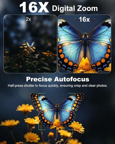 64MP 8K Cameras for Photography with Flip Screen & Hot Shoe，Black in Saudi Arabia