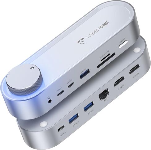 TobenONE USB C Laptop Docking Station Dual Monitor, 100W PD, 5×USB 10Gbps in Kuwait