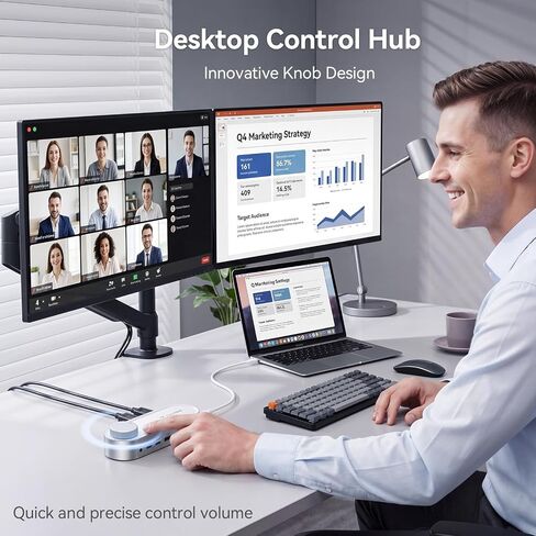TobenONE USB C Laptop Docking Station Dual Monitor, 100W PD, 5×USB 10Gbps in Kuwait