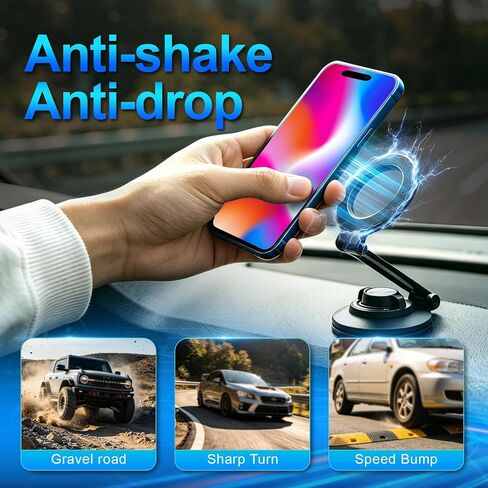 Ogunuoki Vacuum Magnetic Car Phone Holder Compatible with iPhone & Android in Kuwait