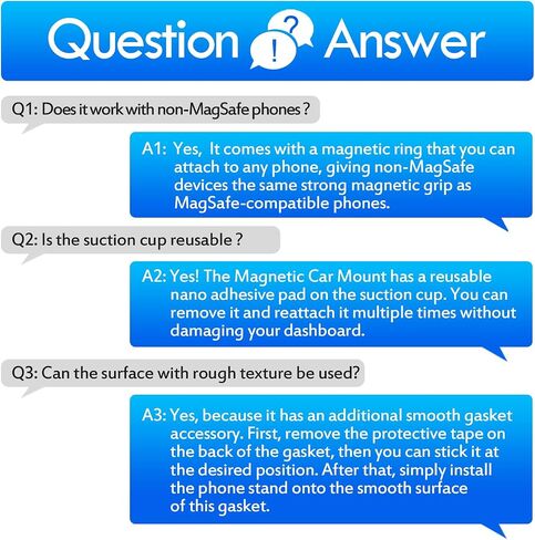Ogunuoki Vacuum Magnetic Car Phone Holder Compatible with iPhone & Android in Kuwait