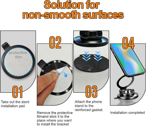 Ogunuoki Vacuum Magnetic Car Phone Holder Compatible with iPhone & Android in Kuwait