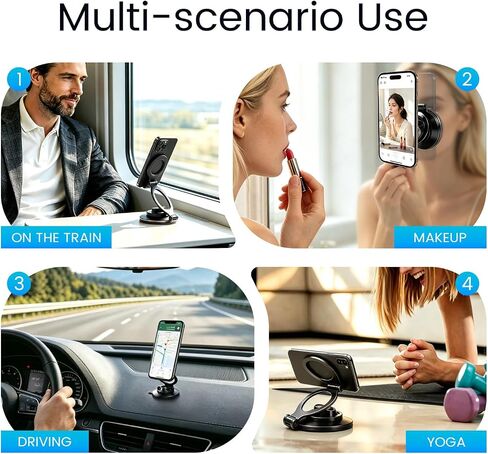 Ogunuoki Vacuum Magnetic Car Phone Holder Compatible with iPhone & Android in Kuwait