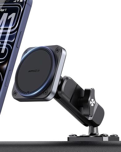 APPS2Car Alloy Magnetic Phone Mount for Boat/Truck/Car/Wall, Drill Base in Kuwait