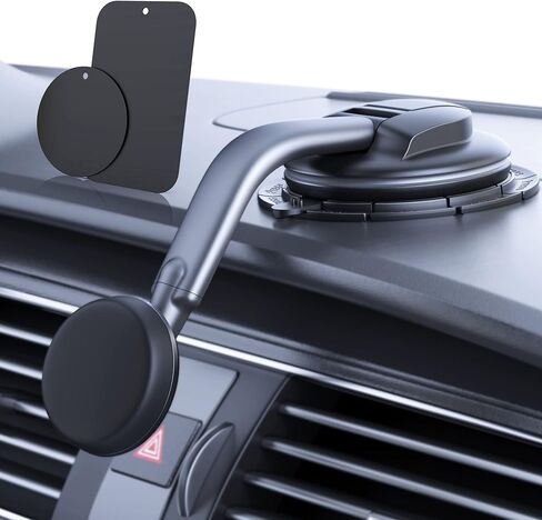 DOLYOFG Magnetic Phone Holder for Car, [ Powerful Magnets & Military-Grade Suction] Car Phone Holder Mount Dashboard Windshield Cell Phone Holder Phone Stand for Car iPhone Android Automobile Cradle in Kuwait