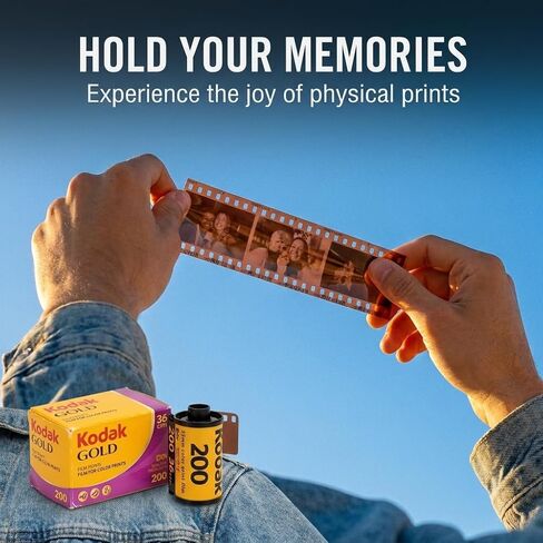 Kodak Gold 200 35mm Film Bundle, 3 Rolls, 36 Exposures Each, for 35mm Film Camera Includes Tudak Premium Microfiber Cloth in Kuwait