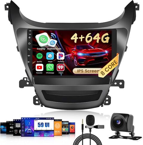 Inefala 8 Core 4+64G Radio for Hyundai Elantra 2014-2016 Stereo Upgrade in Kuwait