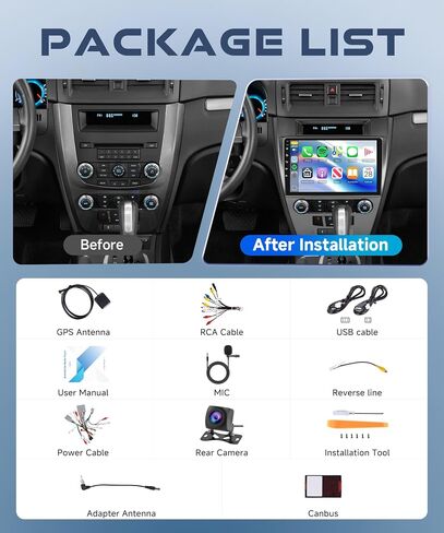 4G+64G Android Car Stereo Radio for Ford Fusion Mondeo Mustang 2009-2012 in Saudi Arabia