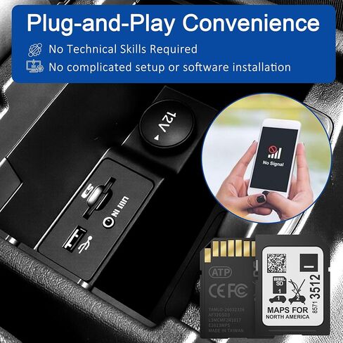 2026 Navigation SD Card for USA/Canada/Mexico, Latest GM Navigation Map Compatible with Buick Cadillac Chevrolet GMC 2019-2024, GPS SD Card Part 8571 3512 ﻿ in Kuwait