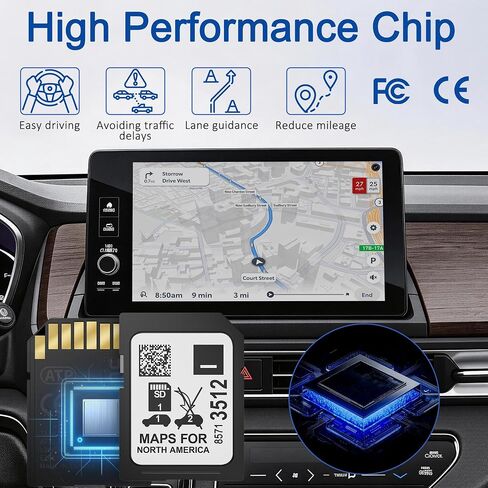 2026 Navigation SD Card for USA/Canada/Mexico, Latest GM Navigation Map Compatible with Buick Cadillac Chevrolet GMC 2019-2024, GPS SD Card Part 8571 3512 ﻿ in Kuwait