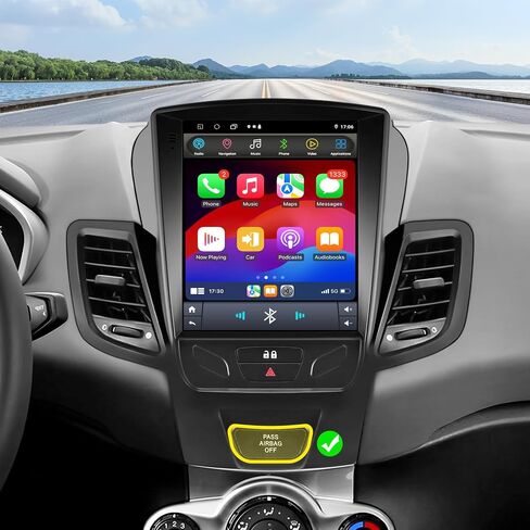 Android 14 Car Stereo Upgrade for Ford Fiesta (2009-2020), 9.7Inch 2+32GB Touchscreen GPS Navigation with Wireless Carplay Android Auto Bluetooth SWC TPMS FM OBD2 USB in Kuwait