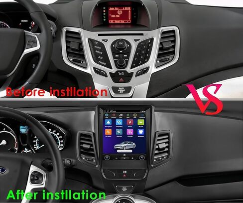 Android 14 Car Stereo Upgrade for Ford Fiesta (2009-2020), 9.7Inch 2+32GB Touchscreen GPS Navigation with Wireless Carplay Android Auto Bluetooth SWC TPMS FM OBD2 USB in Kuwait