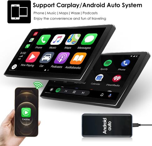 Android 14 Car Stereo Upgrade for Ford Fiesta (2009-2020), 9.7Inch 2+32GB Touchscreen GPS Navigation with Wireless Carplay Android Auto Bluetooth SWC TPMS FM OBD2 USB in Kuwait
