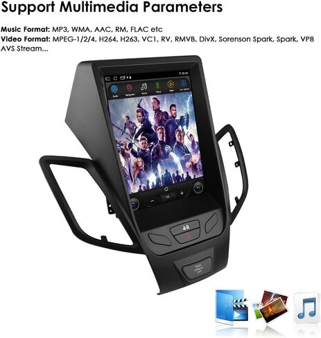 Android 14 Car Stereo Upgrade for Ford Fiesta (2009-2020), 9.7Inch 2+32GB Touchscreen GPS Navigation with Wireless Carplay Android Auto Bluetooth SWC TPMS FM OBD2 USB in Kuwait