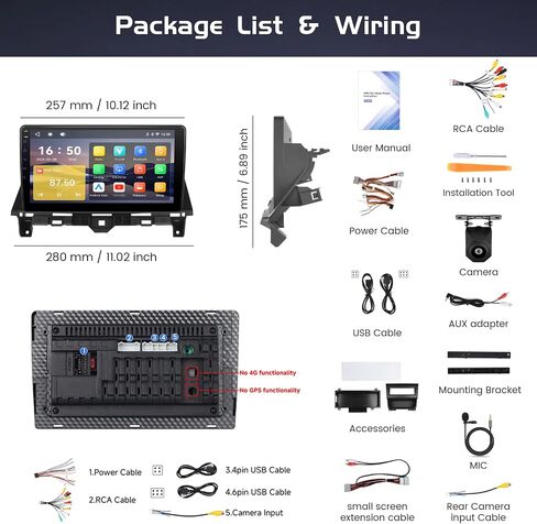 Inefala Car Radio for Honda Accord 8th 2008-2013 with Carplay Android Auto in Kuwait