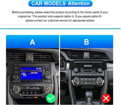 Rimoody 4+128G Android 15 Car Stereo for Honda Civic 2016-2021 with Wireless Carplay Android Auto, 9'' in-Cell Screen Head Unit with GPS/Bluetooth 5.0/FM RDS/EQ/Wi-Fi Mirror Link Backup Camera SWC in Saudi Arabia