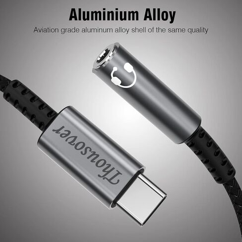 Thousover USB Type C to 3.5mm Female Headphone Jack Adapte in Kuwait